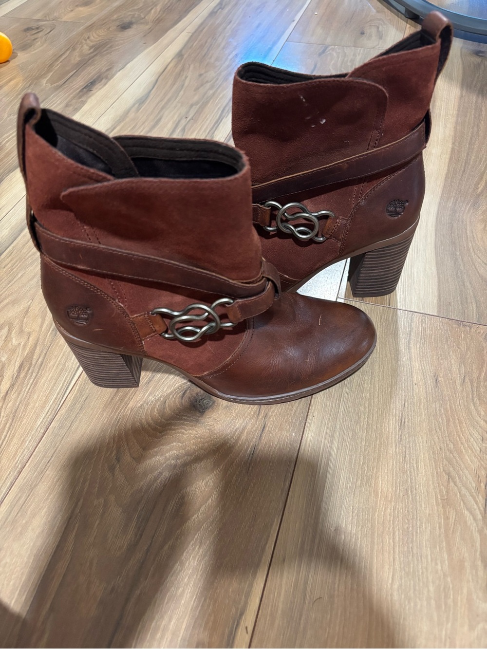 Timberland Women's Brown Leather & Suede Ankle Boot